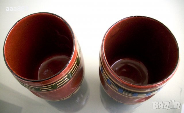 Чаши халби българска керамика комплект, снимка 3 - Чаши - 23637779