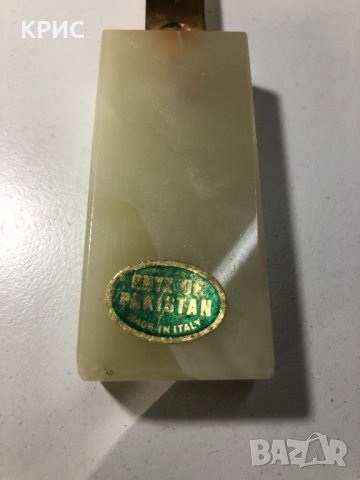 Нож за писма,Onyx of Pakistan,Made in Italy, снимка 4 - Ученически пособия, канцеларски материали - 25180582