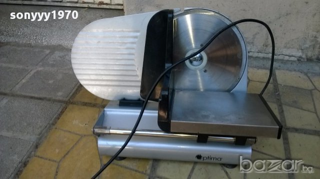 Optima-уред за рязане на колбаси-внос швеицария, снимка 2 - Месомелачки - 15082344