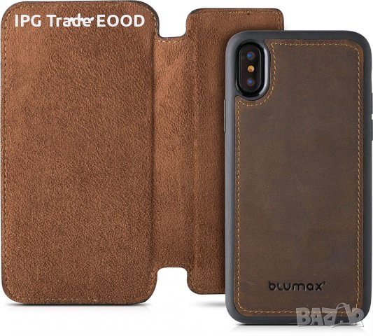 Iphone X - кожен кейс / калъф, снимка 5 - Калъфи, кейсове - 22832285