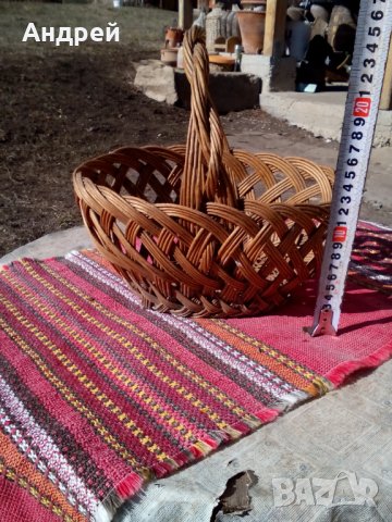 Старинна кошница #6, снимка 3 - Антикварни и старинни предмети - 24422826