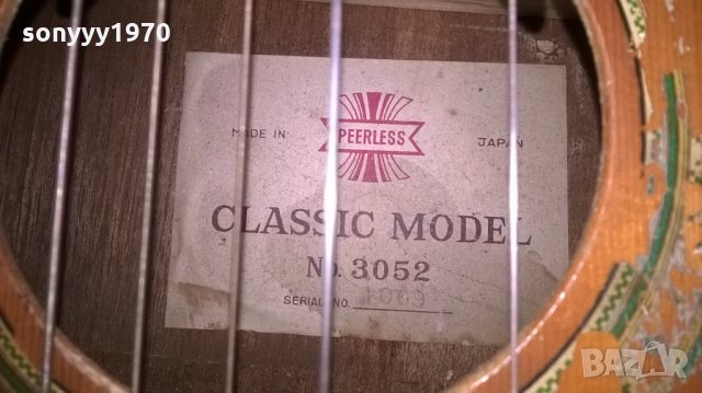 peerless-classic model-made in japan-100x37x9.5см-внос франция, снимка 3 - Китари - 23042931