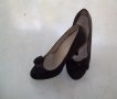 Дамски черни обувки на ток, снимка 4
