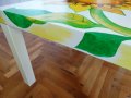 Hand made рисувана помощна маса IKEA, снимка 6