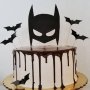 5 бр Батман маска и прилепи брокатен картон топери топер украса декор за торта и мъфини парти декор