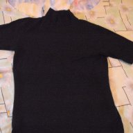дамска черна тениска, снимка 1 - Тениски - 15563693