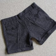 Нови къси панталонки сив меланж, снимка 5 - Къси панталони и бермуди - 13164123