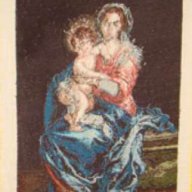 Гоблен "Мадоната с детето" по Бертоломе Морильо, снимка 2 - Гоблени - 16069567