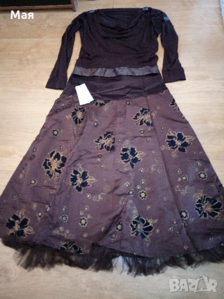 Елегантна бутикова сатенена дамска пола Елегантна дамска блуза , снимка 1