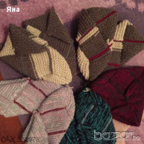 Ръчно плетени търлъци и чорапи от вълна, снимка 1