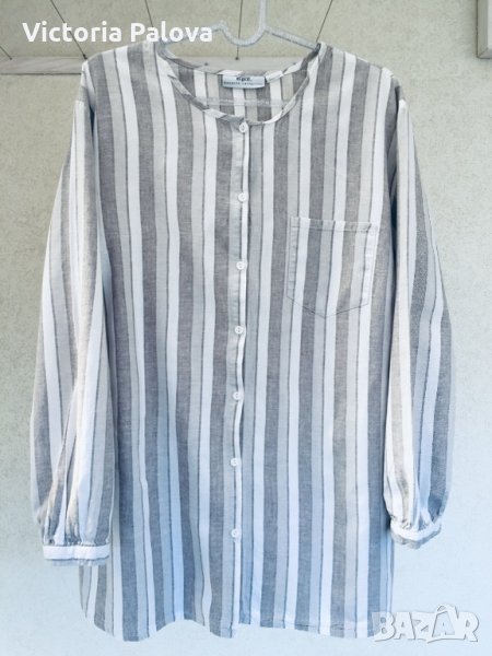 Супер риза-блуза,лен и памук, снимка 1