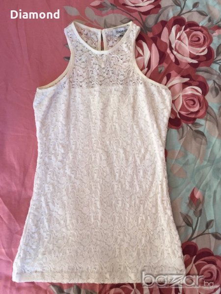 100 % BEBE оригинален дамски топ дантела, снимка 1