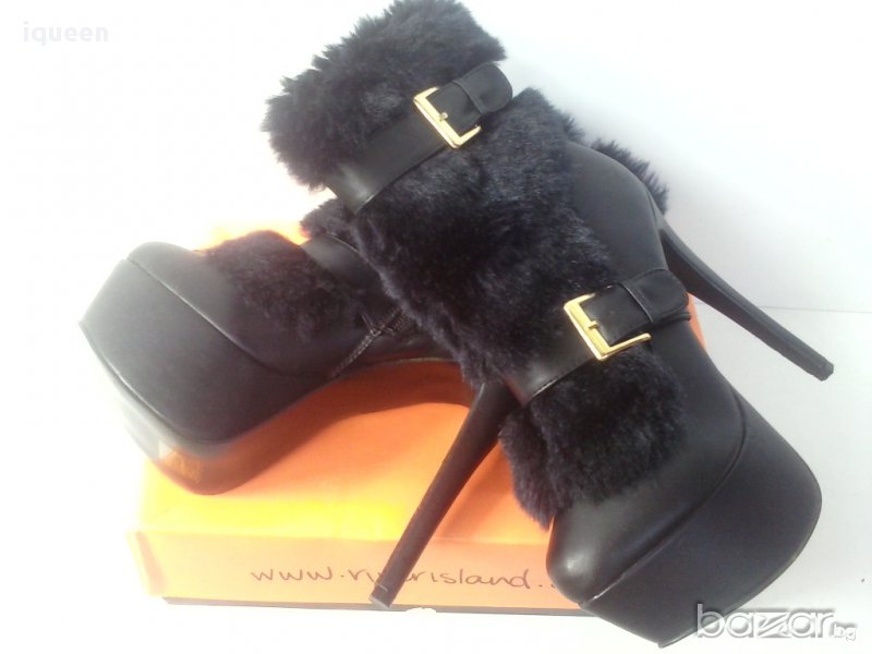 Louboutin боти с косъм реплика, снимка 1