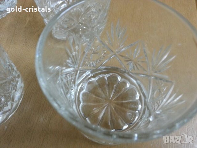  кристални чаши , снимка 11 - Антикварни и старинни предмети - 24766364