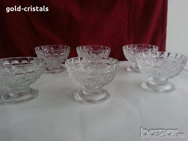 кристални купички за ядки сладолед сосове 