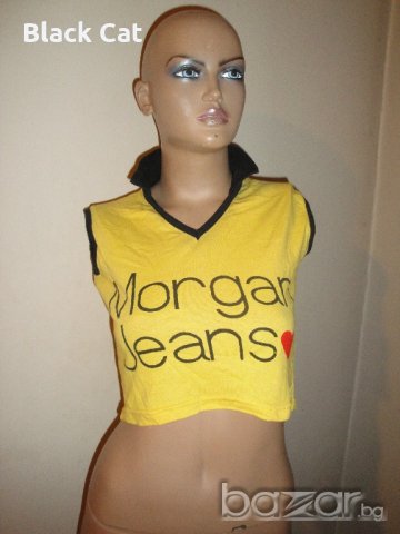Ефектно жълто дамско бюстие "Morgan Jeans" ("Морган Джийнс"), боди, дамски топ, потник, дамска блуза