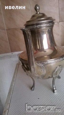 стара посребрена бронзова кана, снимка 4 - Антикварни и старинни предмети - 18762285