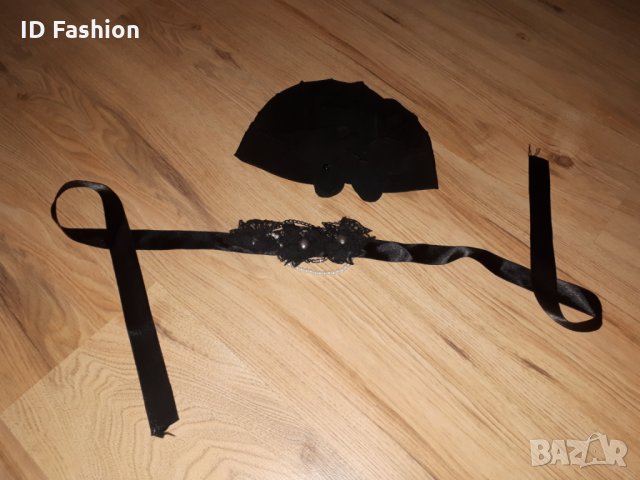 Черен тюрбан / шапка 