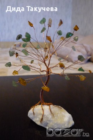 Дръвчета от естествени камъни.Добрият подарък носещ избрана енергия за Вас и другите., снимка 8 - Декорация за дома - 16172932