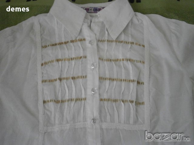 Дамска бяла блуза Modelisa размер M, снимка 5 - Блузи с дълъг ръкав и пуловери - 8879069