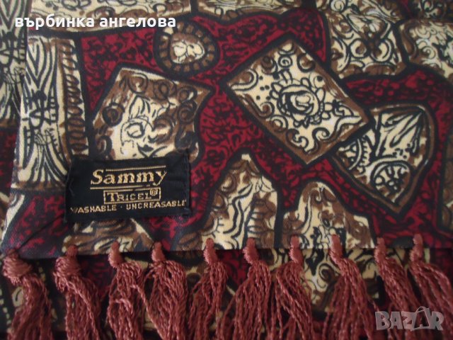 Копринен шал Sammy, снимка 2 - Шапки - 22595689