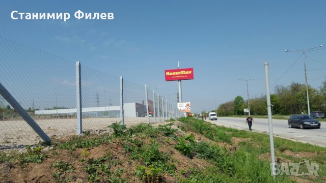 Ограда с Циментови колове и Поцинкована Мрежа, снимка 2 - Дограми - 25165321