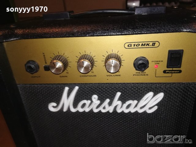 marshall-китарен усилвател-внос англия-30х30х18см, снимка 10 - Ресийвъри, усилватели, смесителни пултове - 21315827