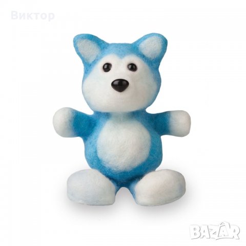 FUZZEEZ Творчески комплект НАПРАВИ СИ ЖИВОТНО ОТ ВЪЛНА , Хъски , снимка 4 - Плюшени играчки - 24033582
