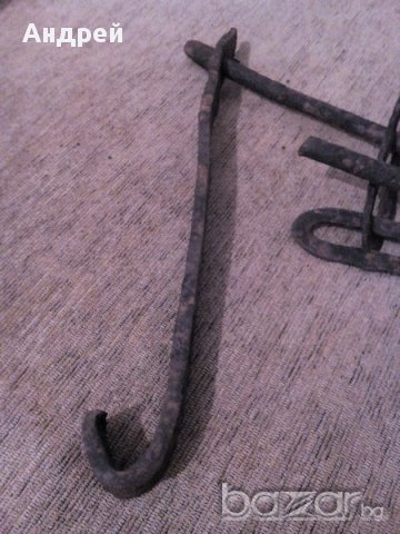 Старинна Верига за огнище, снимка 3 - Антикварни и старинни предмети - 17385859