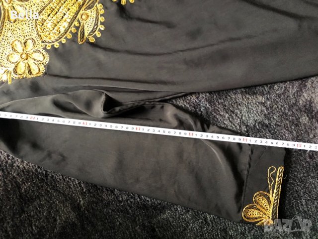 копринена рокля с бродерия за хор, снимка 4 - Антикварни и старинни предмети - 25773027