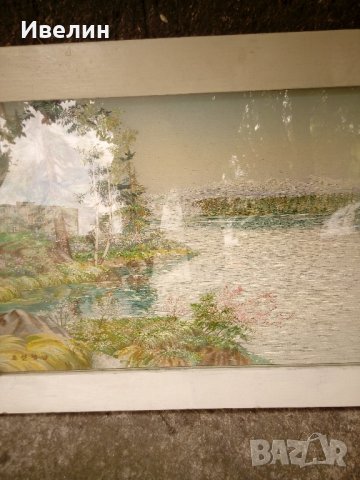 стара картина-пейзаж, снимка 3 - Картини - 21634537