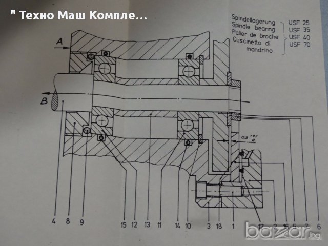 Високооборотна шлайф-глава Joisten&Kettenbaum USF 35, снимка 6 - Резервни части за машини - 16340648