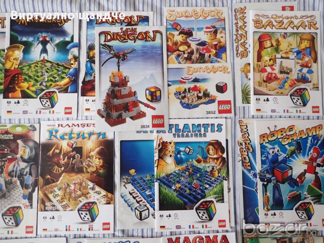 Книжки LEGO от различни Лего настолни игри, снимка 4 - Рисуване и оцветяване - 18136450