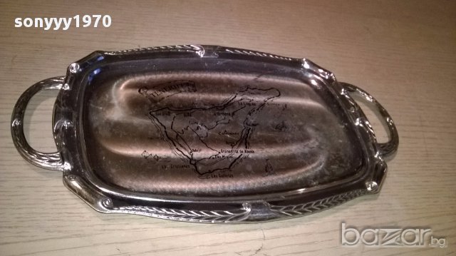 Tenerife-поднос 30х19см-внос швеицария, снимка 3 - Антикварни и старинни предмети - 17468655