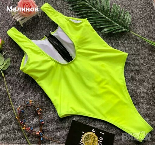 Цял бански с цип последни бройки, снимка 5 - Бански костюми - 21656504