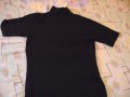 дамска черна тениска, снимка 1 - Тениски - 15563693