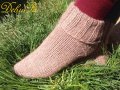 Плетени чорапи ,,Мека топлина в бежово", снимка 2
