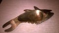 риба-пепелник-мед/месинг-20х9см-внос швеицария, снимка 8