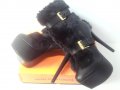 Louboutin боти с косъм реплика, снимка 1