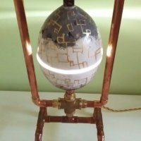 Спешно Лампа Драконово яйце- by Games of Thrones-минималист дизайн-Led-Cooper-Скулптура, снимка 6 - Настолни лампи - 20493938