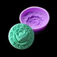 дълбока форма цвете роза силиконов молд  украса мъфин фондан торта сапун гипс шоколад и др, снимка 1 - Форми - 16995740