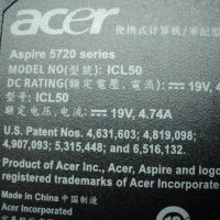 Лаптоп Acer Aspire – 5720, снимка 4 - Лаптопи за дома - 24862787