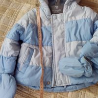 Mothercare яке за зима с ръкавички + грейка с ботушки , снимка 7 - Бебешки якета и елеци - 19813182