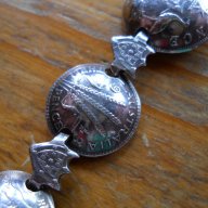 Гривна от сребърни монети (Австралия) , снимка 3 - Антикварни и старинни предмети - 15985203
