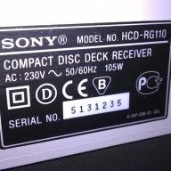 Sony hcd-rg110/cd/tape/tuner-внос швеицария, снимка 11 - Ресийвъри, усилватели, смесителни пултове - 17782272