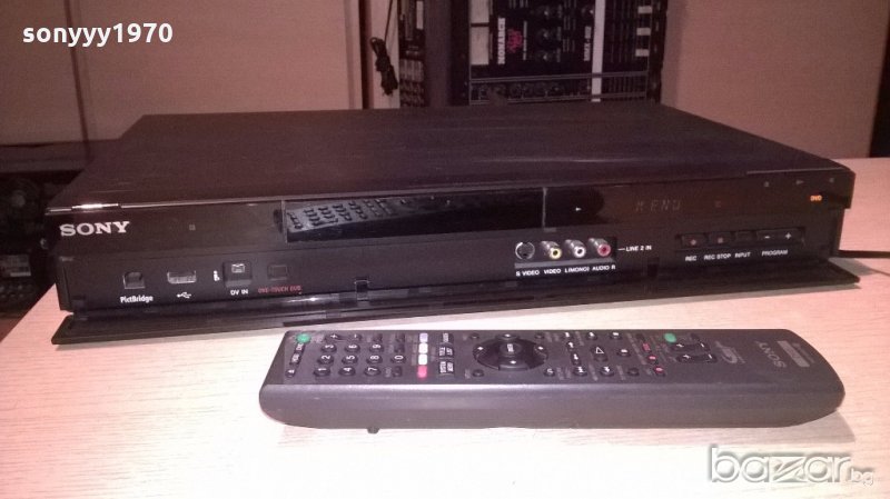 sony rdr-at205 dvd recorder hdd/dvd+remote-от швеицария, снимка 1