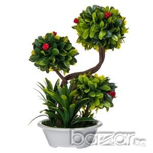 Изкуствен бонсай-25 см., снимка 1