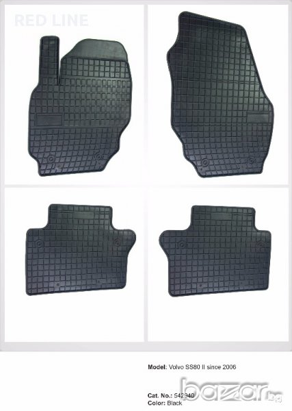 Гумени стелки Frogum зa:  Volvo S80 II след 2006г., снимка 1