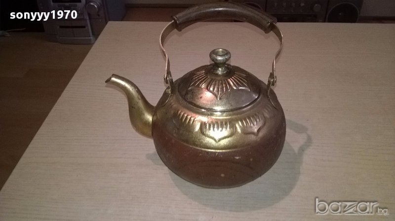 Ретро чаиник с цедка-20х14х14см, снимка 1