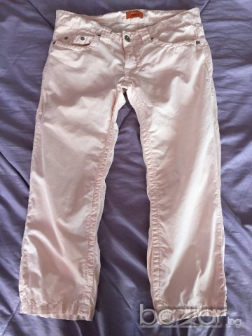Дамски панталон BERSHKA оригинал, 7/8, бледо розов, размер 26, като нов!, снимка 2 - Панталони - 11098024